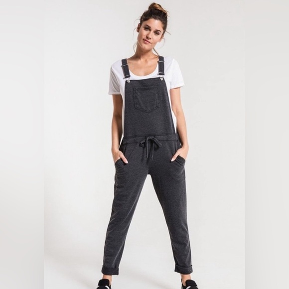 Z Supply Pants - A Supply Stylish Heathered Grey Overalls Large